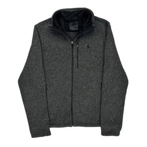 Ralph Lauren Fleece Jacket - Medium Grey Wool Blend - Picture 1 of 7