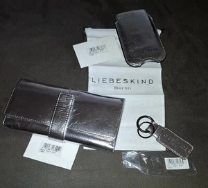 Liebeskind, tolle Geldbörse + Kartentasche + Schlüsselanhänger silber, 3-teilig - Bild 1 von 13