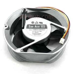 Sanyo Denki 109E5724H507 DC 24V 0.58A 172x150x51mm Server Round Fan - Picture 1 of 4