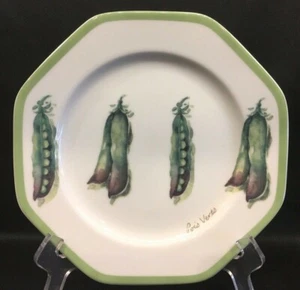 Williams Sonoma Vegetable Garden Green Peas 8" Salad Plate - Picture 1 of 2