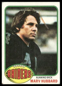 Tarjeta de fútbol americano Marv Hubbard 1976 Topps #234 Oakland Raiders - Imagen 1 de 2