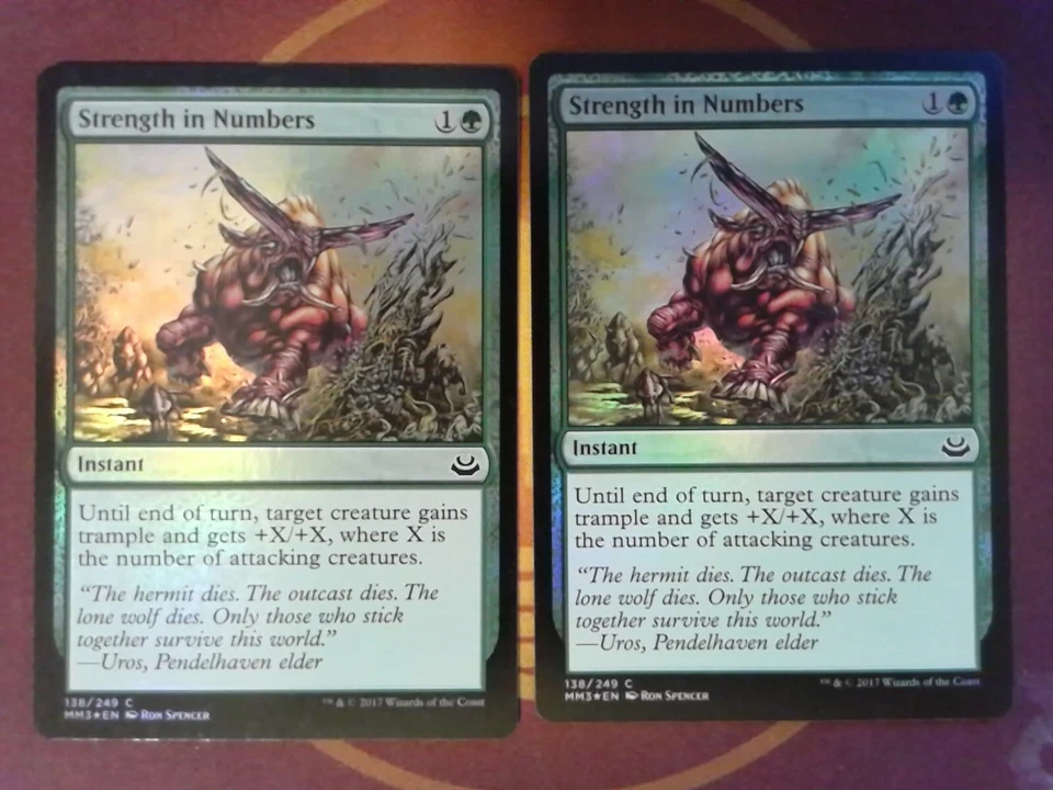 2x Strength in Numbers Foil - MM2017 - MTG Magic - Tracked shipping - Image 1 of 1