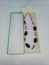 Ronin Gemstone Jewellery 18" Necklace Boxed Czech Glass Beads Dyed Jade Gift