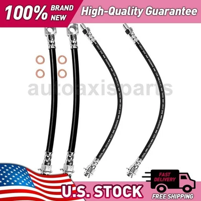 4 mangueras hidráulicas de freno Sunsong delanteras interiores delanteras exteriores para Dodge W200 1975-1975 Foto 1 de 4