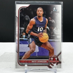2022 Topps Bowman University Basketball 1st #59 Nate Johnson - Picture 1 of 2