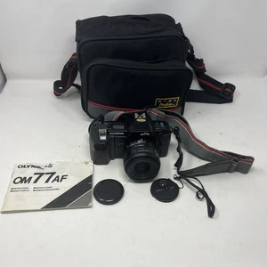 Olympus OM77AF 35mm Camera w/ 35-70 lens With Batteries & Flash Tested - Picture 1 of 12