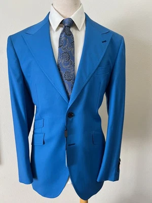 Traje de lana Cerruti azul claro super 150 de un solo pecho Foto 1 de 4