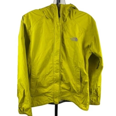 Chaqueta de lluvia para mujer The North Face con capucha cremallera completa ligera amarilla talla pequeña Foto 1 de 4