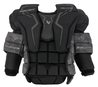 Protector de pecho y brazo Bauer Elite Senior Goalie - negro varios tamaños disponibles Foto 1 de 4