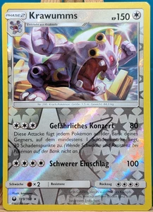 POKEMON - Sturm am Firmament - Krawumms - 119/168 - REVERSE HOLO - deutsch - Bild 1 von 1