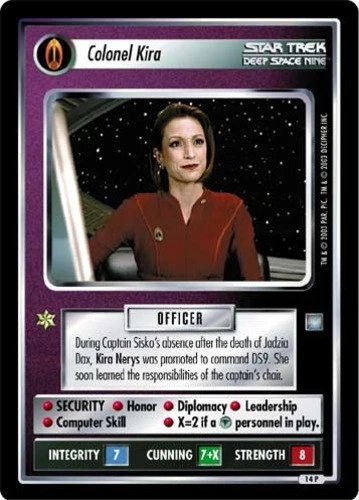 Star Trek: Colonel Kira [Moderately Played] All Good Things STCCG Decipher 1E - Image 1 of 1