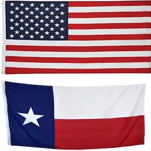 4' X 6' 4x6 USA Flag American Flag Texas State Flag WHOLESALE LOT USA SHIPPER - Picture 1 of 2