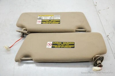 Lexus RX400H 2006 parasol izquierdo y derecho beige tostado iluminado OEM Foto 1 de 4