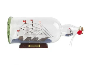 HMS Bounty Model Ship in a Glass Bottle 11" - Picture 1 of 7