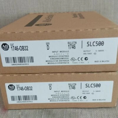 New Factory Sealed AB 1746-OB32 SER D SLC 500 PLC Output Module 1746OB32 - Image 1 of 2