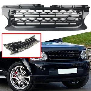 Front Center Upper Grille Black For Land Rover Discovery LR4 2010 2011 2012 2013 - Picture 1 of 14