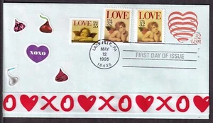 1995 Love Cherub Heart Sc U637 2957 2959 2960 sheet coil booklet with cachet - Picture 1 of 1