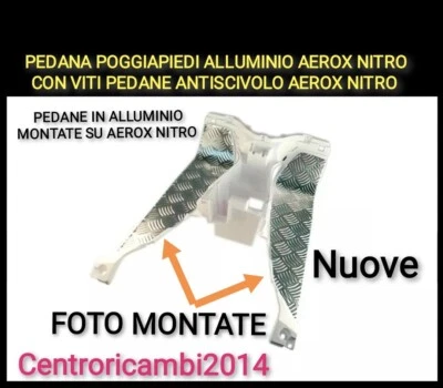 PEDANA POGGIAPIEDI ALLUMINIO AEROX NITRO CON VITI PEDANE ANTISCIVOLO AEROX NITRO - Immagine 1 di 2