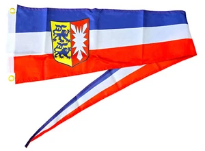 Schleswig Holstein Wimpel Langwimpel mit Wappe 30x150 cm Flagge Fahne l NEU - Bild 1 von 1