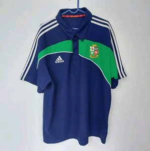 Adidas South Africa 2009 Lions Mens Climacool Rugby Polo Shirt / Large / Blue - Picture 1 of 12
