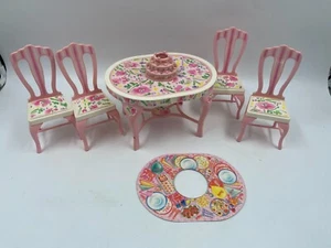 Barbie Geburtstag Tisch Torte Kerzen leuchtet Tischdecke Mattel 1993 - Bild 1 von 13