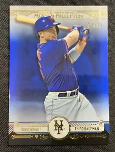 2015 Topps Museum Collection DAVID WRIGHT Sapphire/Blue /99 New York Mets - Picture 1 of 2