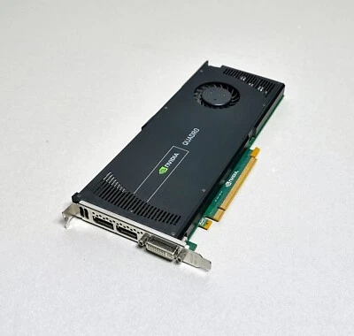 Nvidia Quadro 4000 Dual DisplayPort + DVI 2GB PCIe Video Card 89Y8627 038XNM - Image 1 of 4