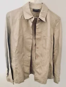 Camisa de cuero beige mujer de Classiques Entier -Talla SM - Imagen 1 de 5