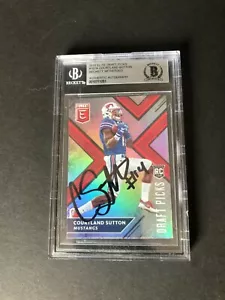 Courtland Sutton 2018 Elite Draft Picks RC handsigniert Beckett BAS slab encap - Bild 1 von 1