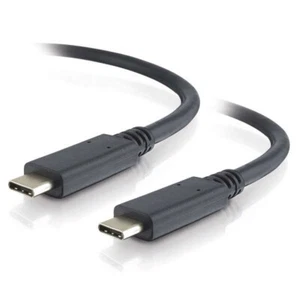 C2G 3FT USB Typ-C Stecker auf USB Typ-C Steckerkabel - Schwarz - Bild 1 von 5