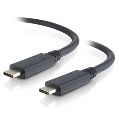 C2G 3FT USB Typ-C Stecker auf USB Typ-C Steckerkabel - Schwarz - Bild 1 von 4