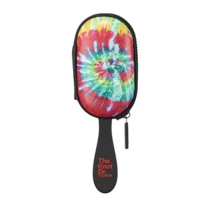 Conair Hair Detangler Brush Wet Dry Storage Case Tie-Die RED Knot Dr Tangles Kno - Picture 1 of 6