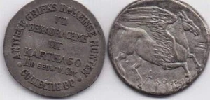 BP Collectie Replica VIII: Dekadrachme uit Karthago (bk1-19) Flying Horse - Bild 1 von 1