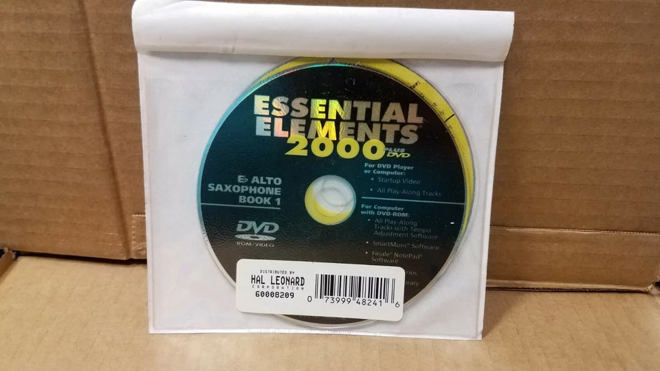 Essential Elements 2000 DVD and CD Set Eb Alto Saxophone Book 1  - Image 1 of 1