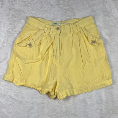 Pantalones Cortos Kimchi Azul Para Mujer Talla 0 Amarillo Bolsillos Calce Suelto Foto 1 de 4