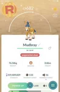 Shiny Mudbray Go Reg or 1M FAST TRADE - Picture 1 of 2