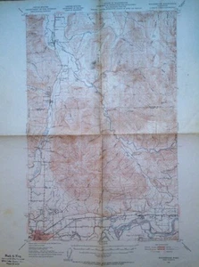 Mapa topográfico del USGS 1951 Wickersham Sedro-Woolley estado de Washington - Imagen 1 de 8