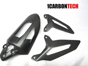 CUBIERTA DE RESORTE DE CHOQUE MATE DE FIBRA DE CARBONO DUCATI 899 959 1199 1299 Y PROTECTORES DE TACÓN - Imagen 1 de 9