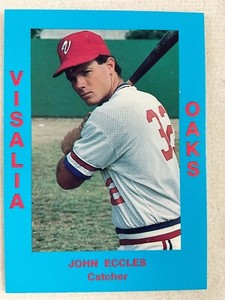 1988 Visalia Oaks CAL Minor League Baseball Card#150-John Eccles