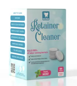 Retainer Cleaning Tablets - 4 Months 120 Tablets - keeps retainer brite & clean - Picture 1 of 15
