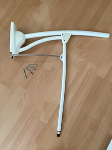 Moderne Aufstehhilfe für Senioren am WC in verstellbarer Höhe ohne Mängel,weiß - Bild 1 von 4
