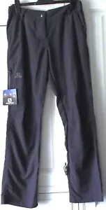 Salomon ladies light poly pant hiking trousers - Blue- Size 12 Tall - New Tags - Picture 1 of 4