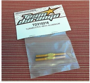 Team Durango TD310216 Gold Aluminum Turnbuckle 5x48 mm DEX408 DNX408v2 DEX408v2 - Picture 1 of 1