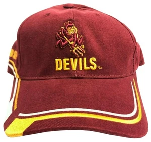 NCAA Team Starter Arizona State Sun Devils Maroon Adjustable Buckle Strap Hat - Picture 1 of 6