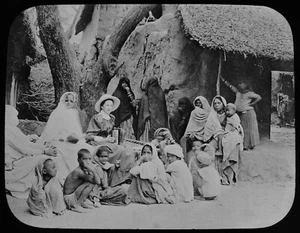 LADY MISSIONARY SINGING INDIA C1907 PHOTO Magic Lantern Slide ANGLICAN CHURCH - Picture 1 of 3