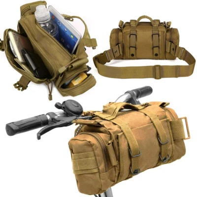 Bolsa de cesta de bicicleta bolsa de manillar de bicicleta de gran capacidad bolsa de marco de bicicleta desmontable Foto 1 de 4