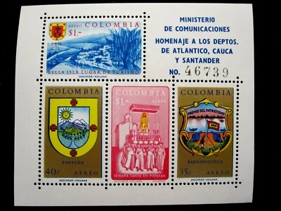 КОЛУМБИЯ - SCOTT # C409 - MNH - CAT VAL $11.50 - Изображение 1 из 2