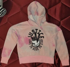 Girls Justice Hoodie Size S 7/8 - Picture 1 of 2