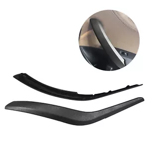 2x Inner Door Handle Pull Panel Trim Black For BMW X1 E84 2009-2015 Left + Right - Picture 1 of 9
