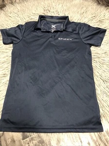 space x performance polo Blue elon musk rare Button Shirt Mens Size Small NWOT - Picture 1 of 6